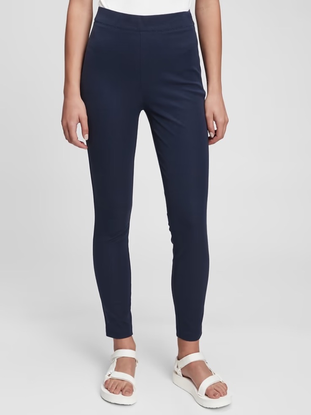 NWT Gap Sz 6 Navy High Rise Bi-Stretch Leggings